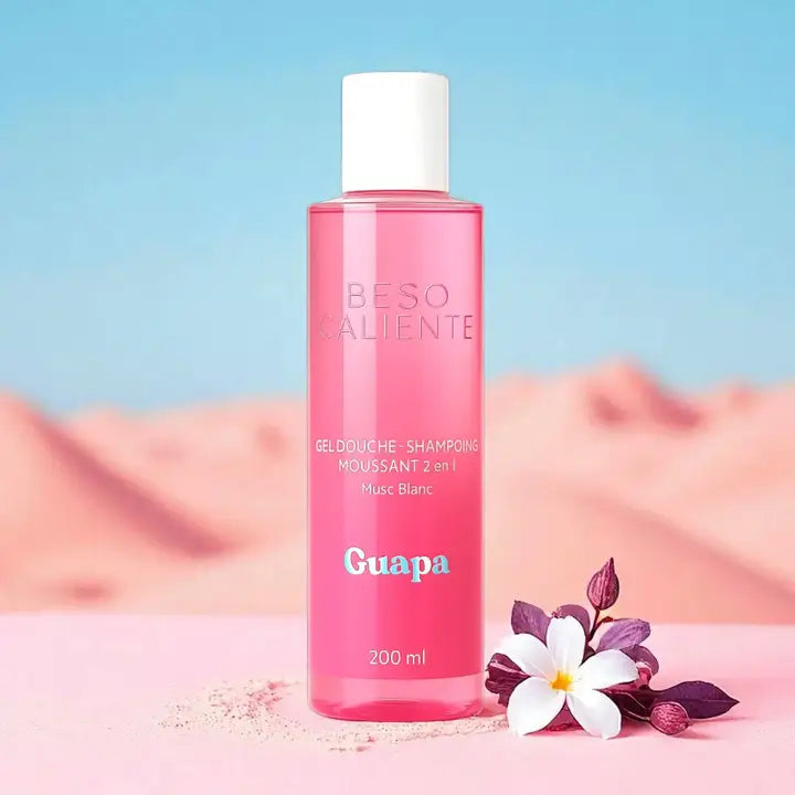 Gel Douche Shampoing 2 en 1 Musc Blanc 200ml – Beso Caliente