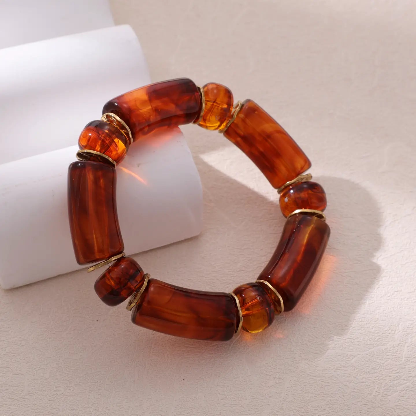 bracelet femme résine acier coloré chic hypoallergénique Bertha