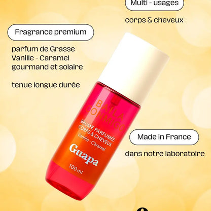 brume parfumée vanille caramel 100ml corps cheveux gourmande femme
