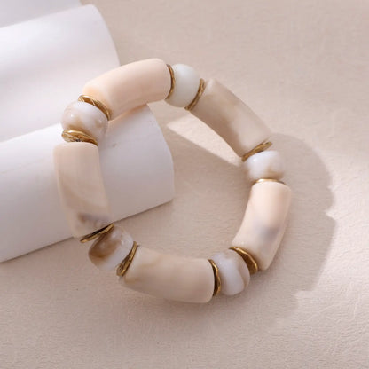 bracelet femme résine acier coloré chic hypoallergénique Bertha