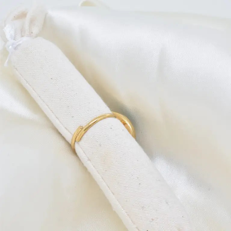 bague pierre naturelle acier doré réglable tailles 52 60 femme