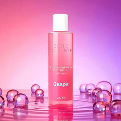 Gel Douche Shampoing 2 en 1 Musc Blanc 200ml – Beso Caliente